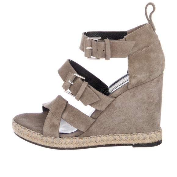 Authentic balenciaga wedge heels size 9 fits like 8 1/2 - Picture 1 of 5